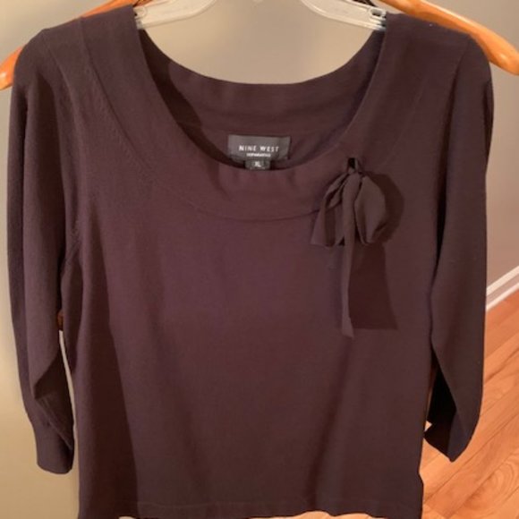 Nine West Separates dark brown sweater NWOT - Picture 4 of 11